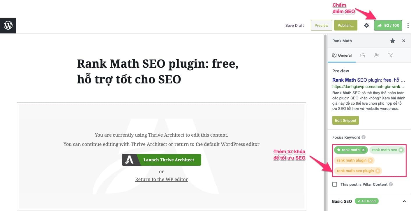 Tổng quan tối ưu SEO bằng Rank Math