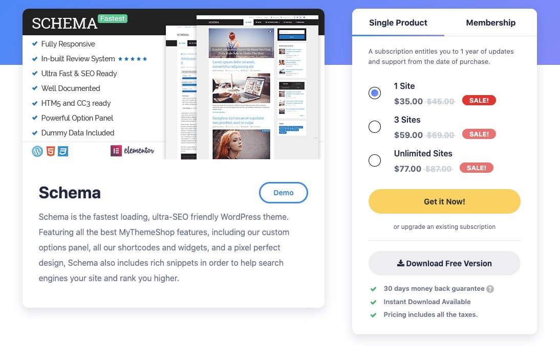 Theme Schema tại Mythemeshop