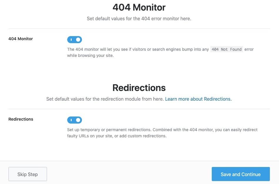 Thiết lập 404 Monitor và Redirection