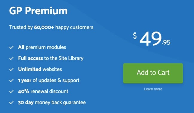 Giá GP Premium gần 50$/năm